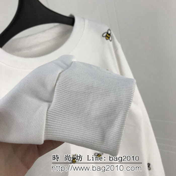 DIOR迪奧 18ss秋冬新款衛衣 全身小蜜蜂刺繡 加絨面料 保暖舒適 男女同款 ydi2141